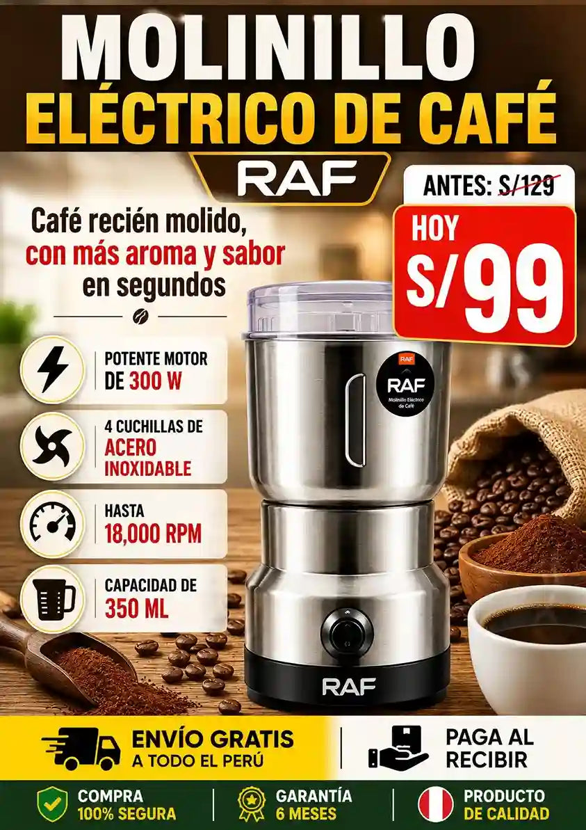 MOLINILLO ELÉCTRICO DE CAFÉ RAF