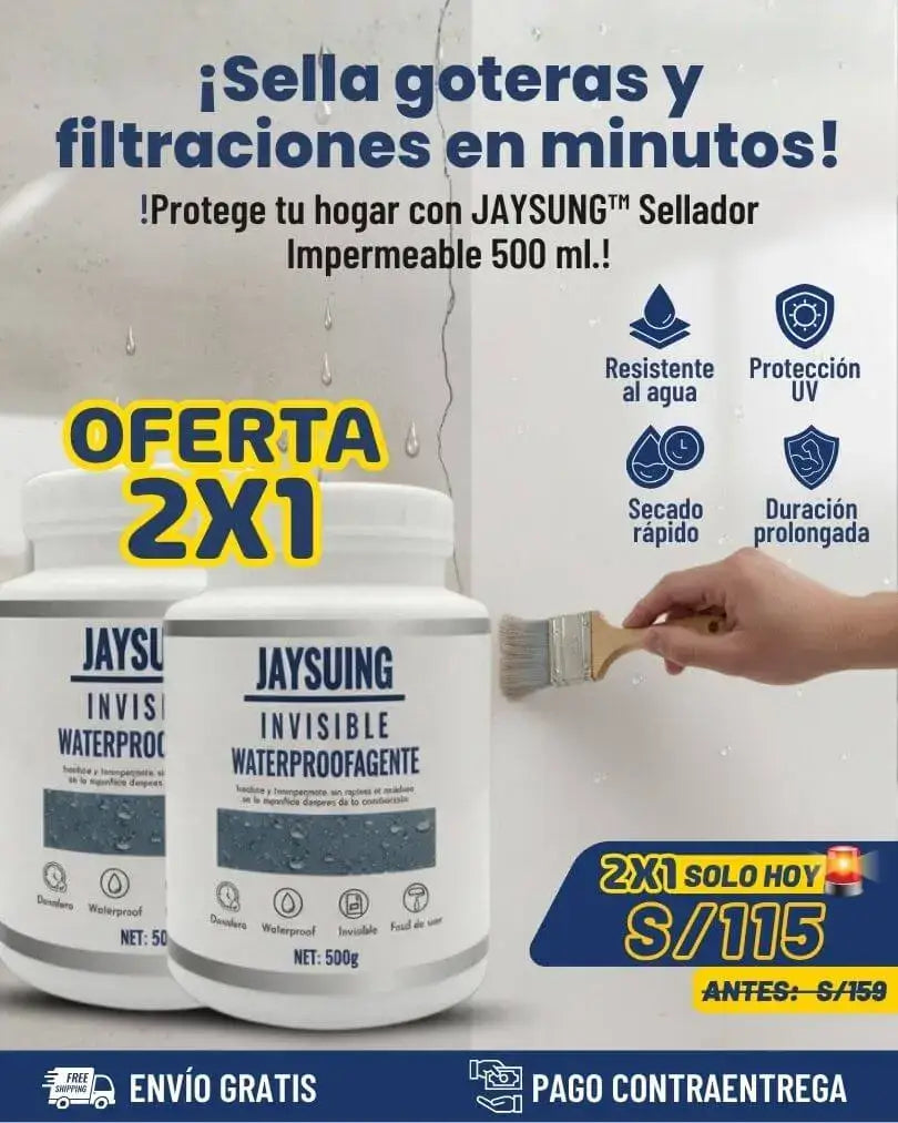 OFERTA 2X1 SELLADOR IMPERMEABLE 500G + ENVÍO GRATIS
