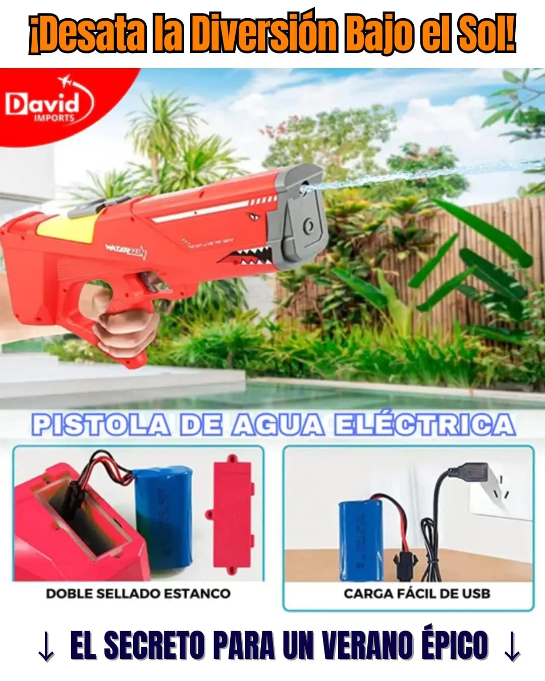 PISTOLA DE AGUA ELÉCTRICA