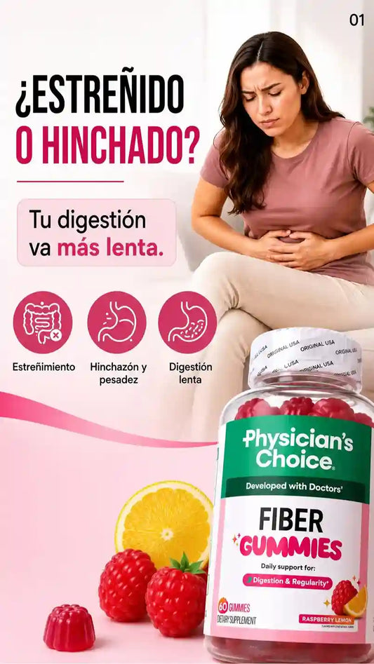 Gomitas de fibra para la salud digestiva