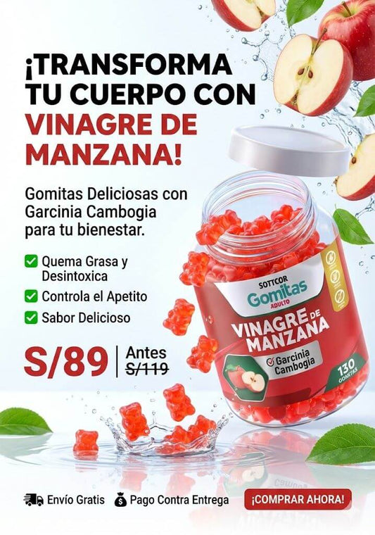 GOMITAS DE VINAGRE DE MANZANA