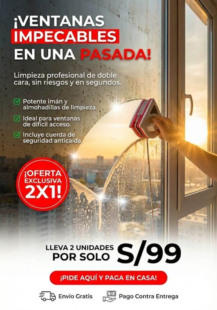LIMPIADOR DE VIDRIO MAGNETICO - OFERTA 2X1