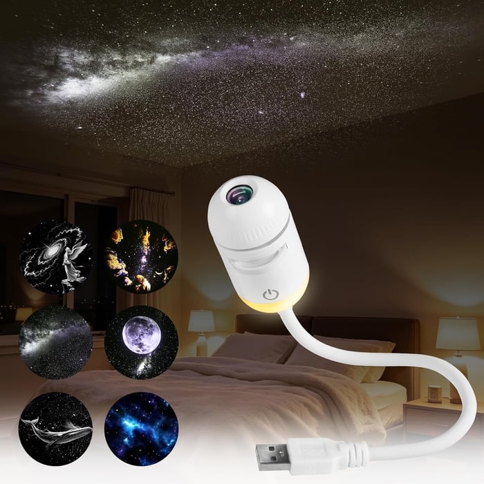 PROYECTOR GALAXY HD + SET DE DISCOS INTERCAMBIABLES