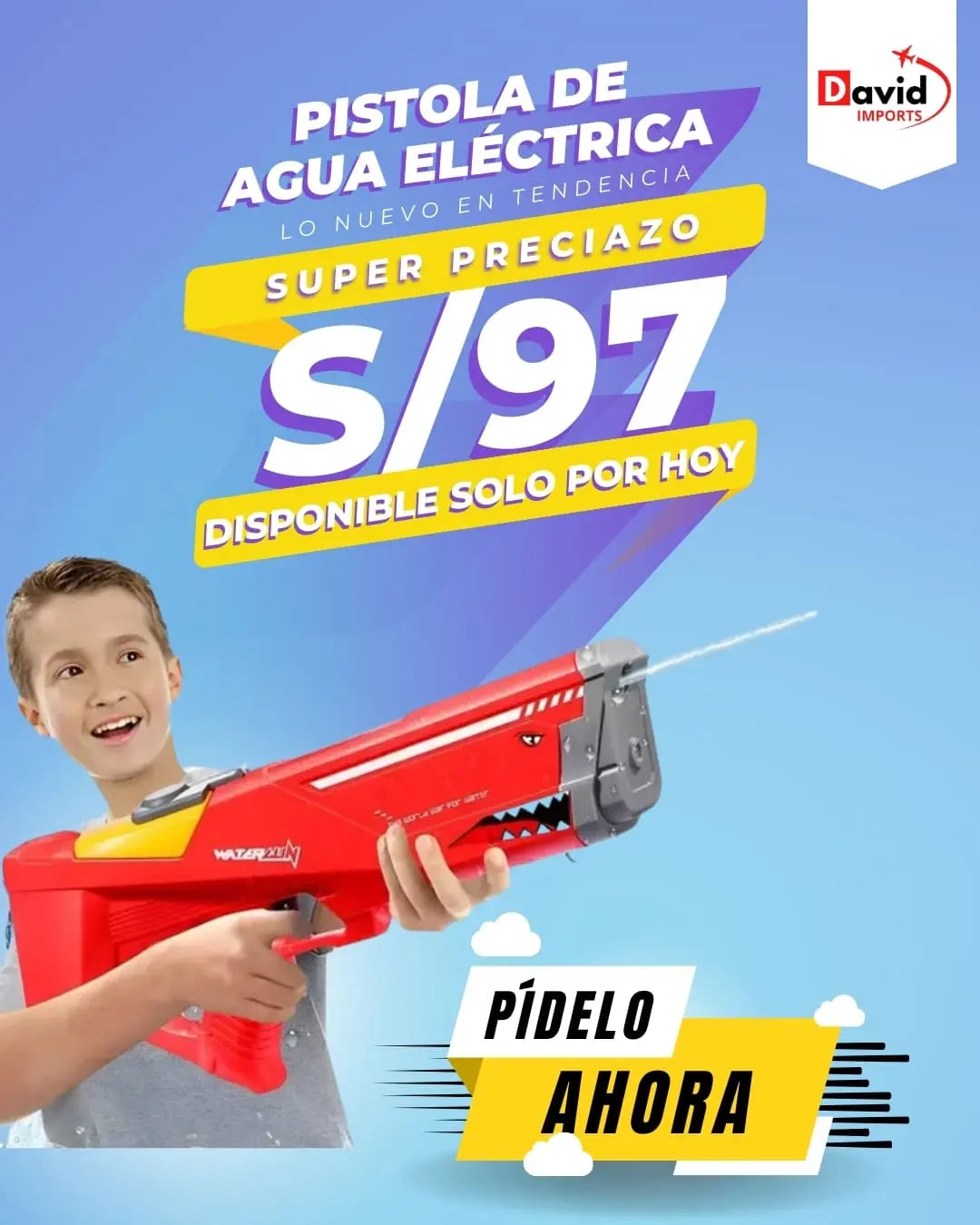 PISTOLA DE AGUA ELÉCTRICA