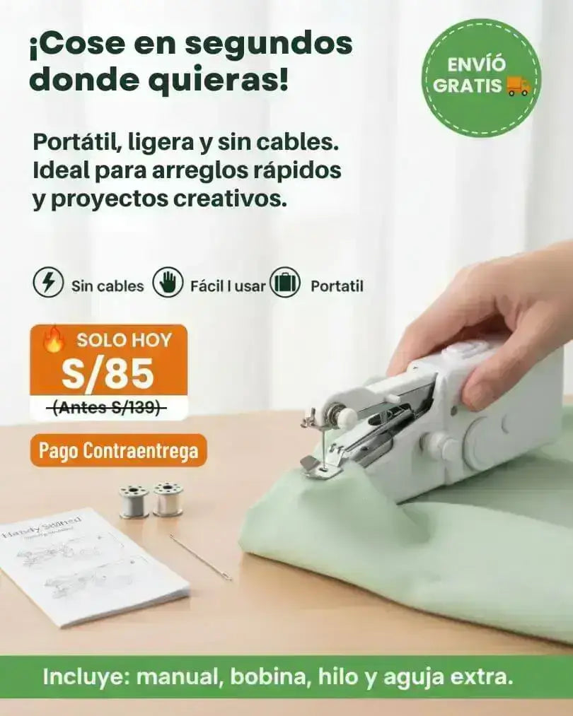 Mini Máquina de Coser Portátil de Mano