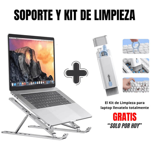 SOPORTE DE LAPTOP + LIMPIADOR DE TECLADO (GRATIS)