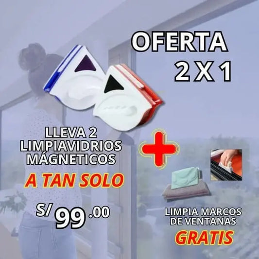 LIMPIA VIDRIOS MAGNÉTICO - OFERTA 2X1