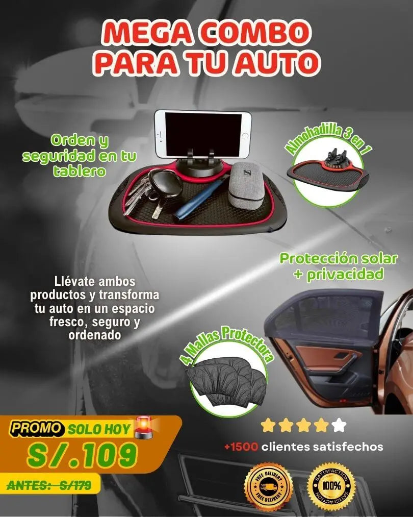 COMBO DE ACCESORIOS PARA AUTO