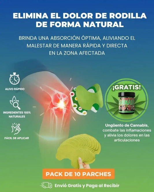 Parches Naturales Para Rodilla + Ungüento Gratis
